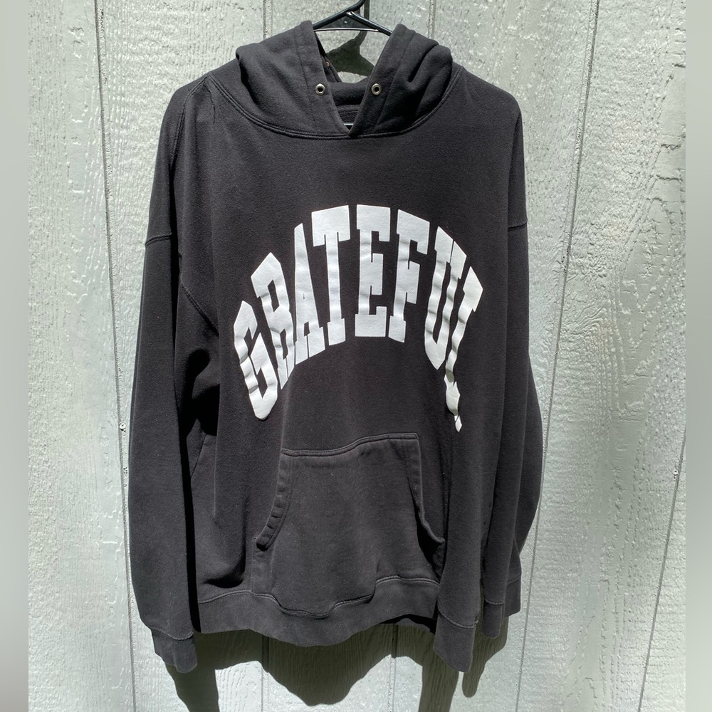 GRATEFUL PRINT HOODIE XL